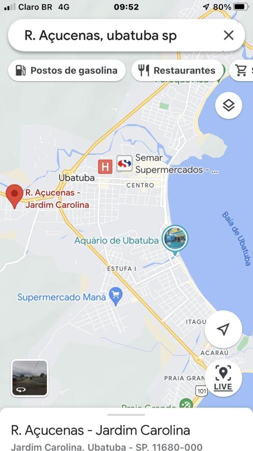 Casa Jardim Carolina Perto Posto Torrao, Supermecado Shibata E Semar Villa Ubatuba Exteriör bild